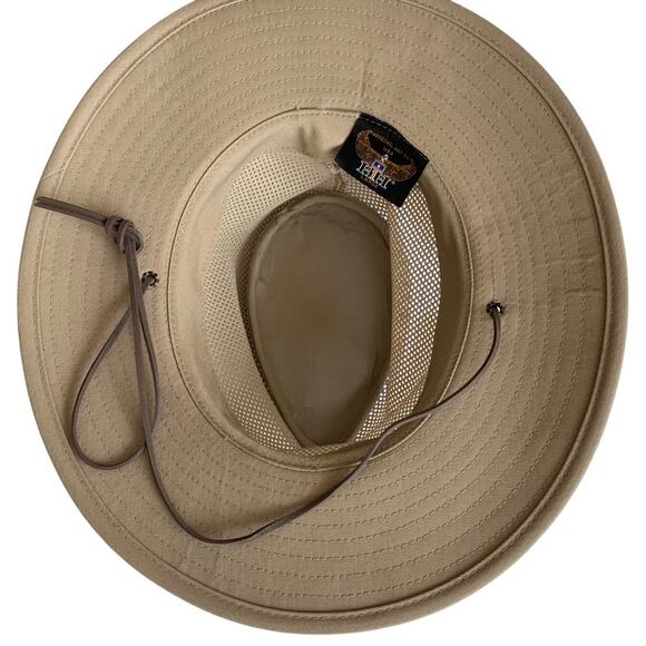 Henschel Khaki Aussie Breezer Packable Safari Hat Large - Picture 6 of 8